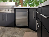 Emory | Corner Outdoor Kitchen Island with Bar Seating & Built-In Grill – Left angle 7