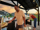 Lancaster | L-Shape Outdoor Kitchen with Built-In Grill & Pizza Oven angle 24