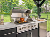 Lancaster | Galley Outdoor Kitchen with Built-In Grill & Pizza Oven angle 6