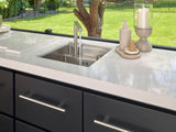 Lancaster | Covered Linear Outdoor Kitchen with Built-In Grill angle 8