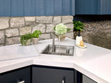 Emory | Corner Outdoor Kitchen Island with Built-In Grill & Pizza Oven angle 11